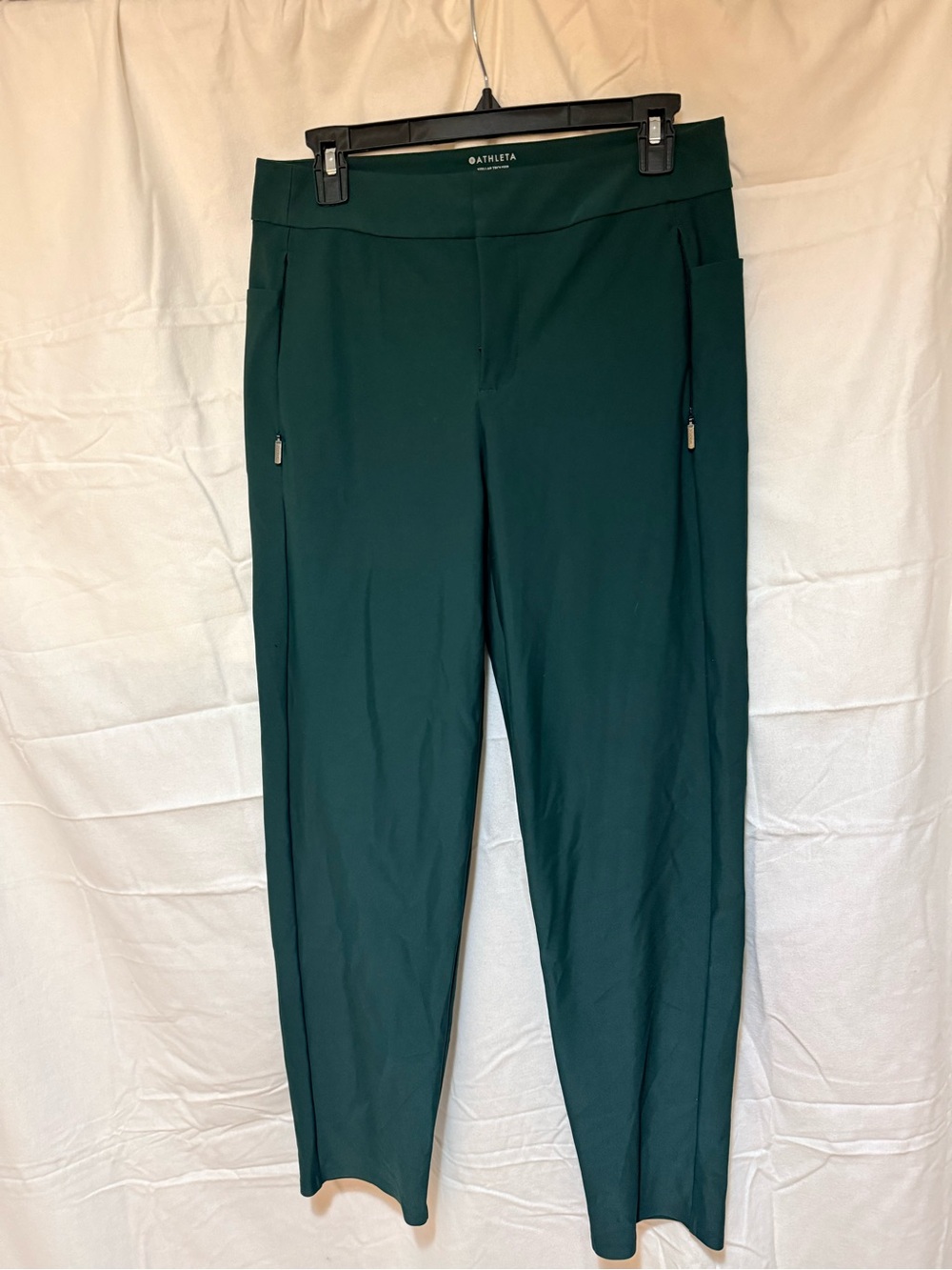 Athleta stellar trouser 8 Green lightweight athleisure business casual